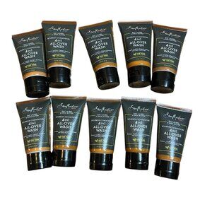 10X TRAVEL SIZE Shea Moisture Men Bay Laurel & Shea 4in-1 All Over Wash 2 oz ea